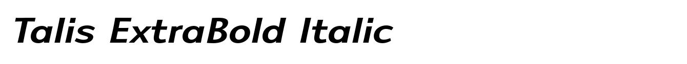 Talis ExtraBold Italic image